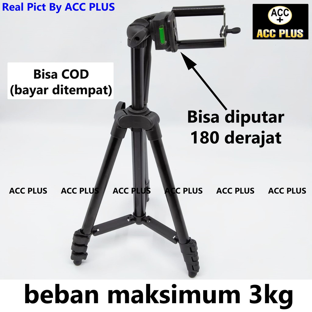 TRIPOD HANDPHONE HOLDER U 3120A / TRIPOD KAMERA KAKI STABILIZER 1 METER HIGH QUALITY