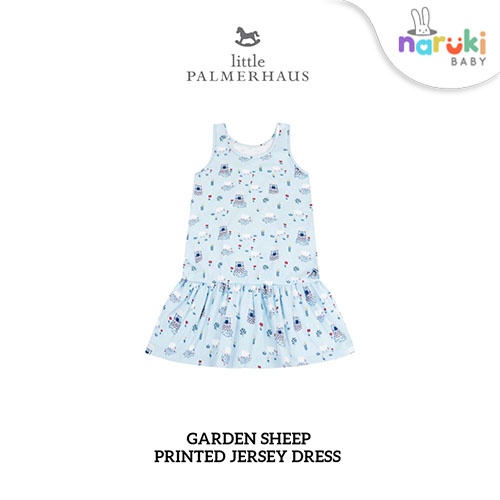 Little Palmerhaus Printed Jersey Dress Baby Girl Anak Perempuan