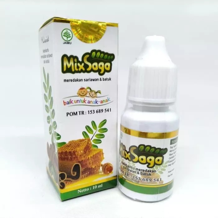 ´GZº Obat Tetes daun saga herbal sariawan batuk radang untuk anak