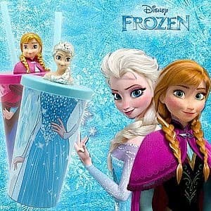 GELAS SEDOTAN TUMBLER GELAS FROZEN 3D KARAKTER BOTOL FROZEN ELSA ANA K