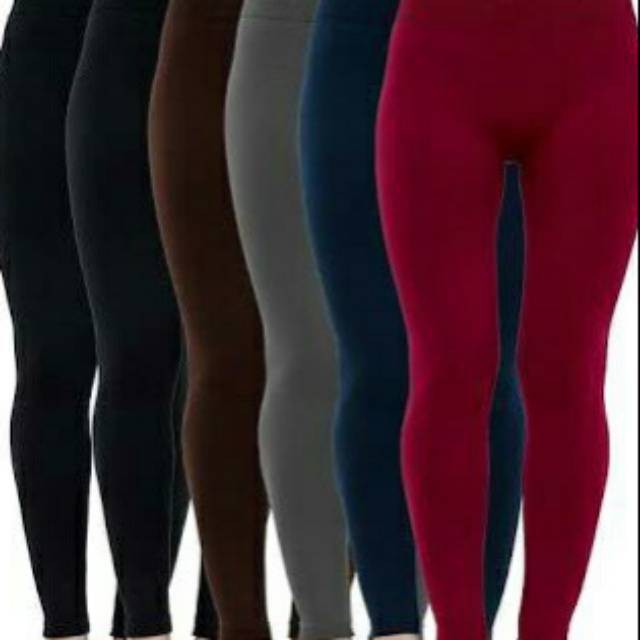 celana lejing / legging polos wanita dewasa FIT TO L