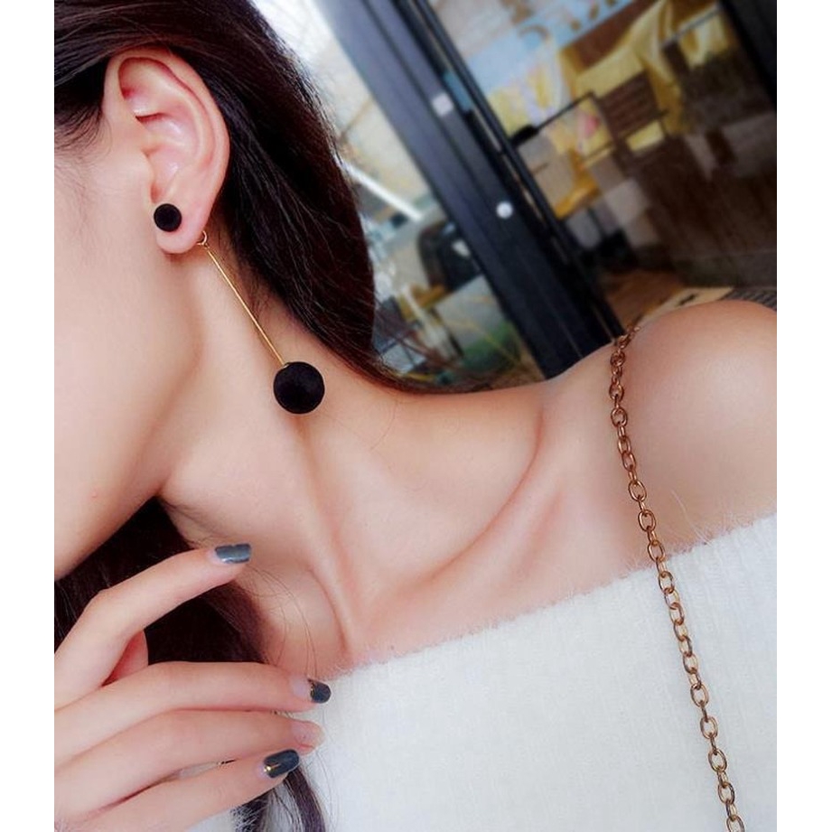 Korea Anting wanita Pejantan Fashion Ring Bola-6