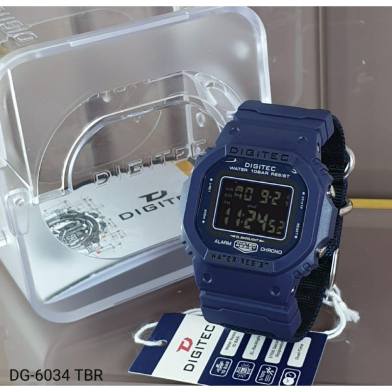 Jam tangan pria original DIGITEC DG 6034