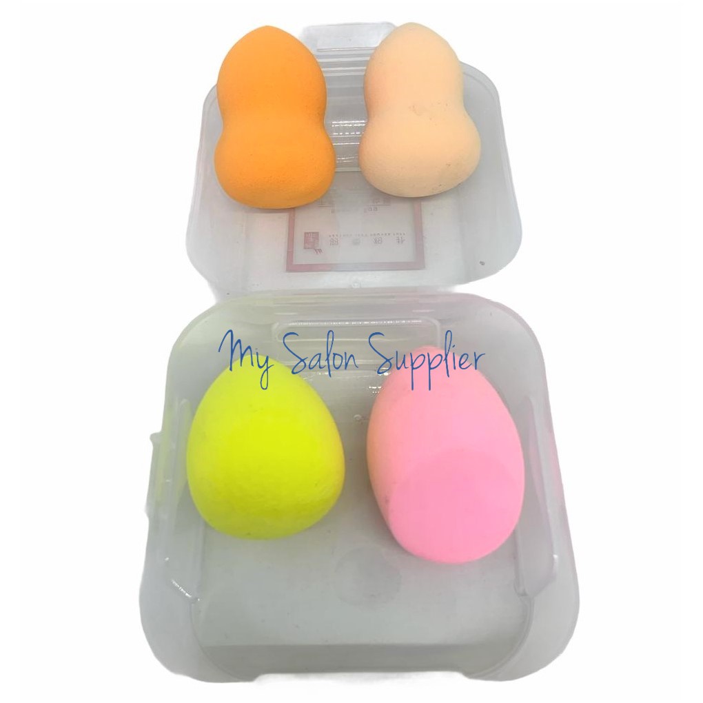 Sponge Blender Foundation Makeup isi 4 CONTAINER / Spon Blender Blending Make Up