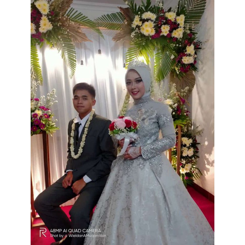 Gaun pengantin jaguar silver 3D