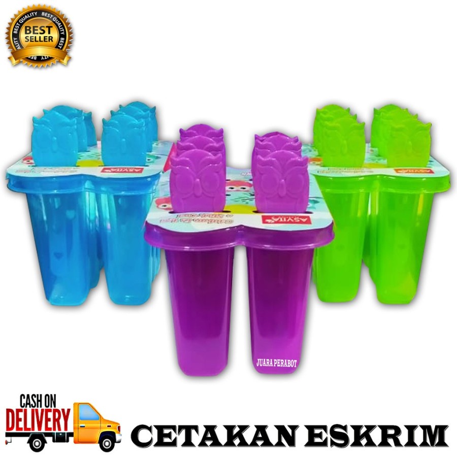 aL Cetakan Es Lilin Stik Ice Cream Agar Jelly Asvita