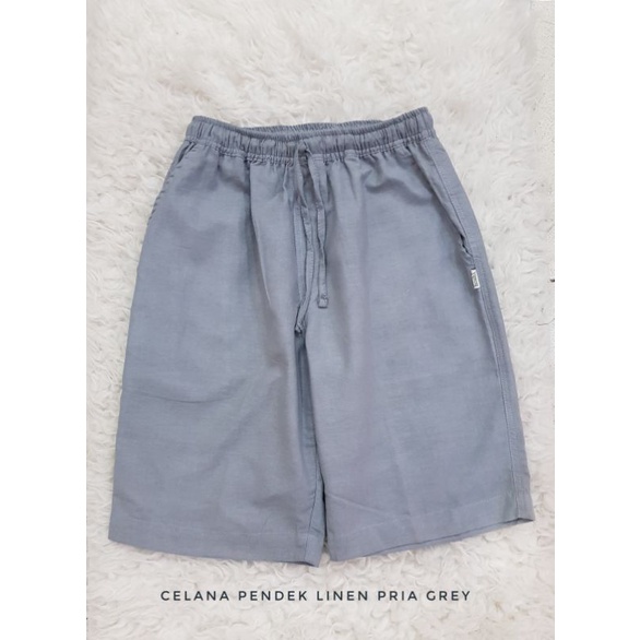 Celana Pendek Linen Pria Celana Santai Pria