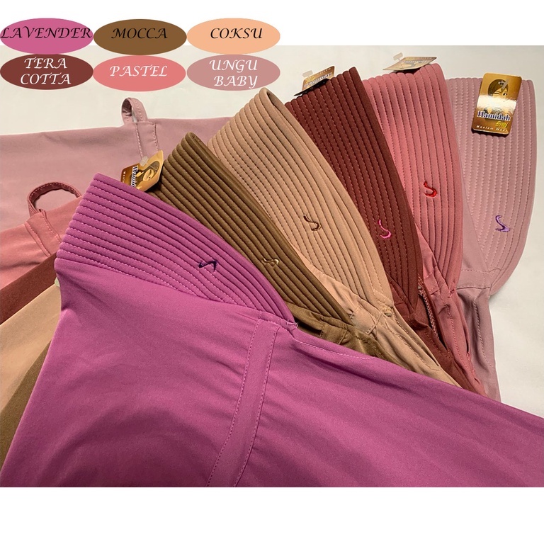 ORI BERGO SERUT HAMIDAH SIZE L PET BORDIR/bergo hamidah/kerudung harian/hijab instan/hijab bergo.