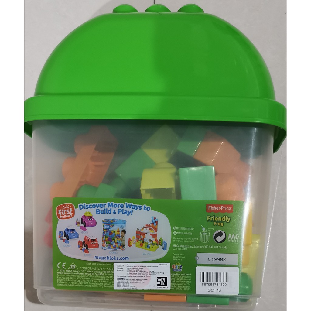 Mega Bloks Friendly Frog Mainan Balok Anak