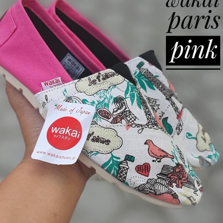 Best Seller.. Sepatu WAKAI kasual slip on pria wanita GRADE ORI
