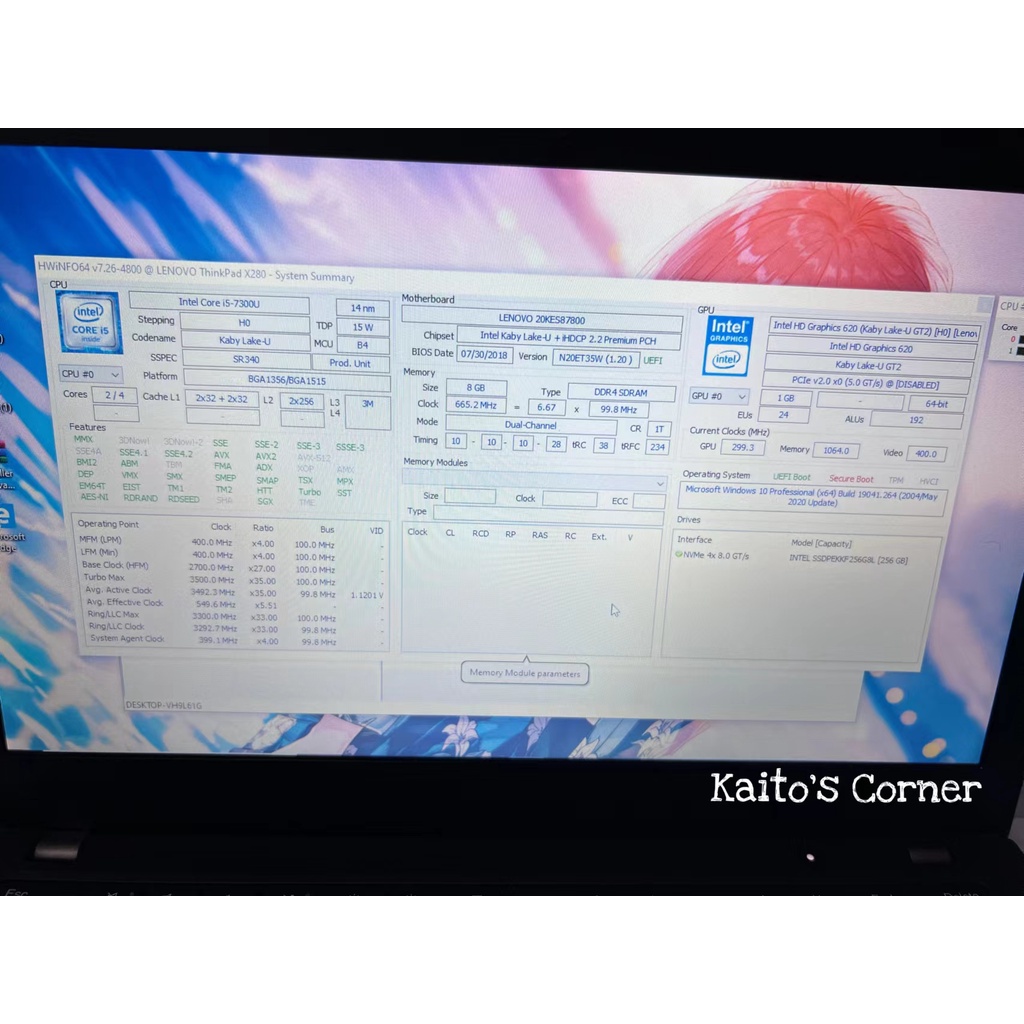 [Bekas] Laptop Lenovo Thinkpad X280 Core i5/i7 Gen 7/8 - Layar 12,5&quot; Inch SECOND BERKUALITAS GARANSI
