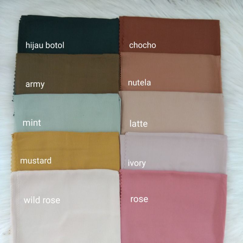 Bisa COD Segiempat Cornskin Azara lasercut / corn skin square / jilbab segiempat cornskin-1