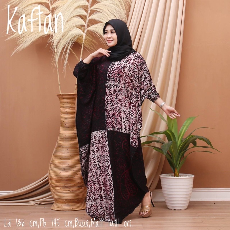 Gamis kaftan jumbo madonga kekinian