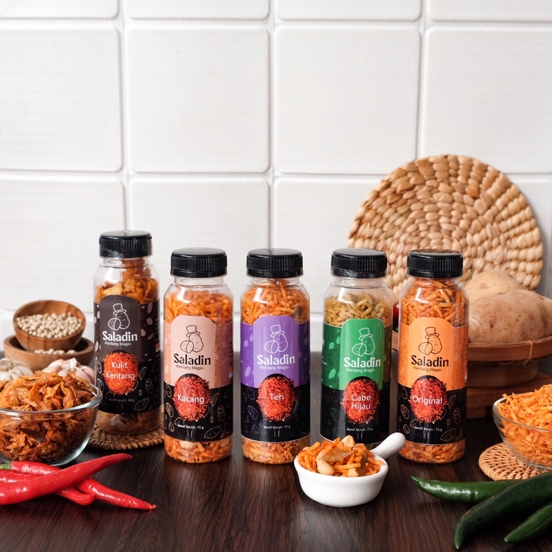 

Paket hemat A: 5pcs (pilihan varian ori, kulit, cabe hijau)