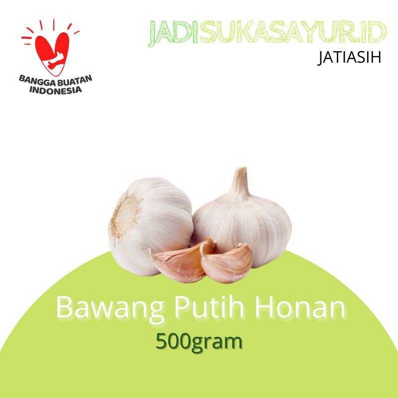 

Bawang Putih Biasa Garlic 500gram - Sayur Segar Bekasi