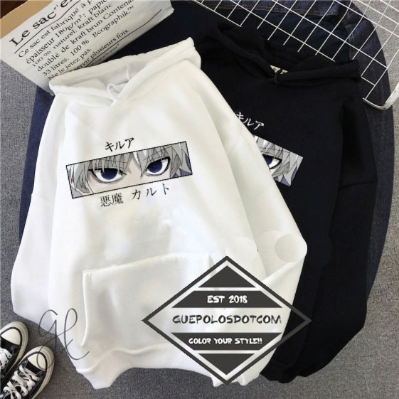 HOODIE JUMPER PULLOVER KILLUA HXH UNISEX PRIA_WANITA JAKET JAPAN ANIME COSPLAY