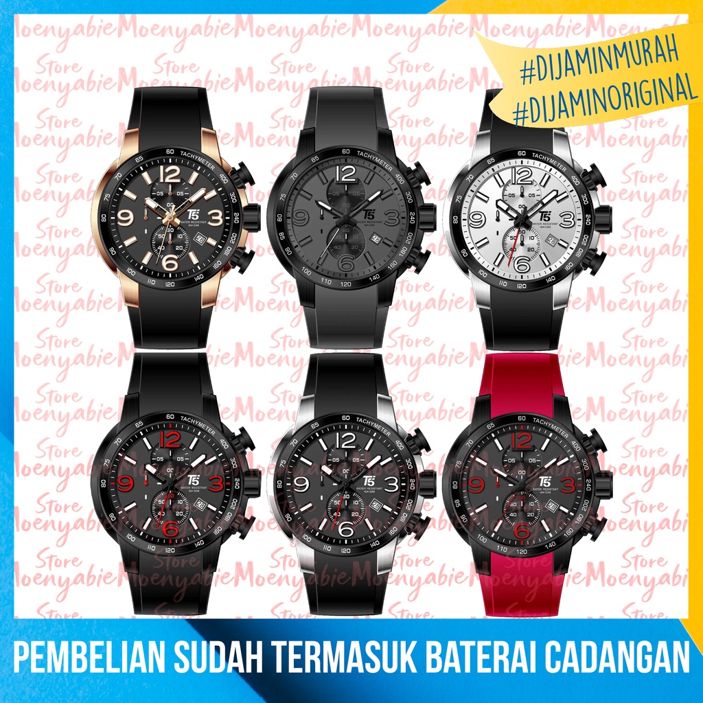 Jam Tangan Pria T5 H 3450G Original Dan Anti Air Jam Tangan T5