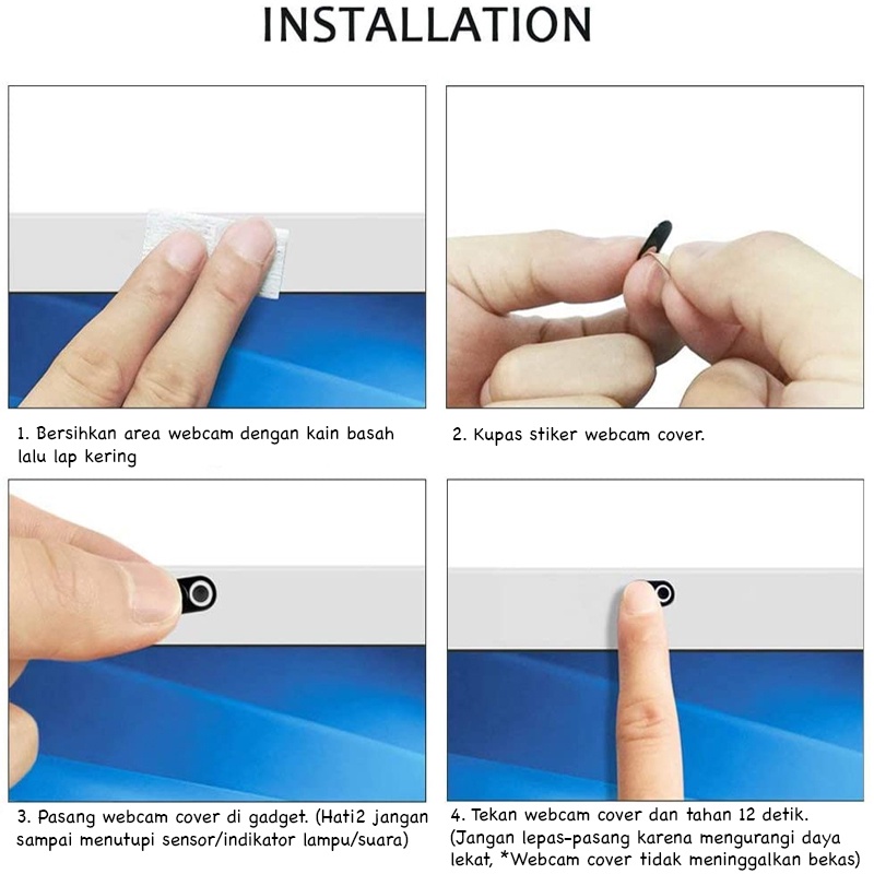 CUSTOM INISIAL PELINDUNG PENUTUP WEBCAM KAMERA COVER CAMERA DEPAN INITIAL HURUF A B C D E F G LAPTOP HP ASUS DELL SAMSUNG