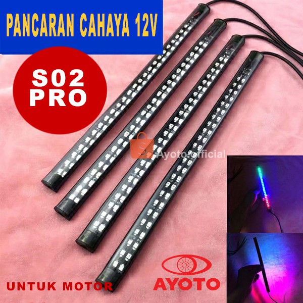 Lampu LED Strip 12 volt motor indikator Lampu Rem dan Sein Sen