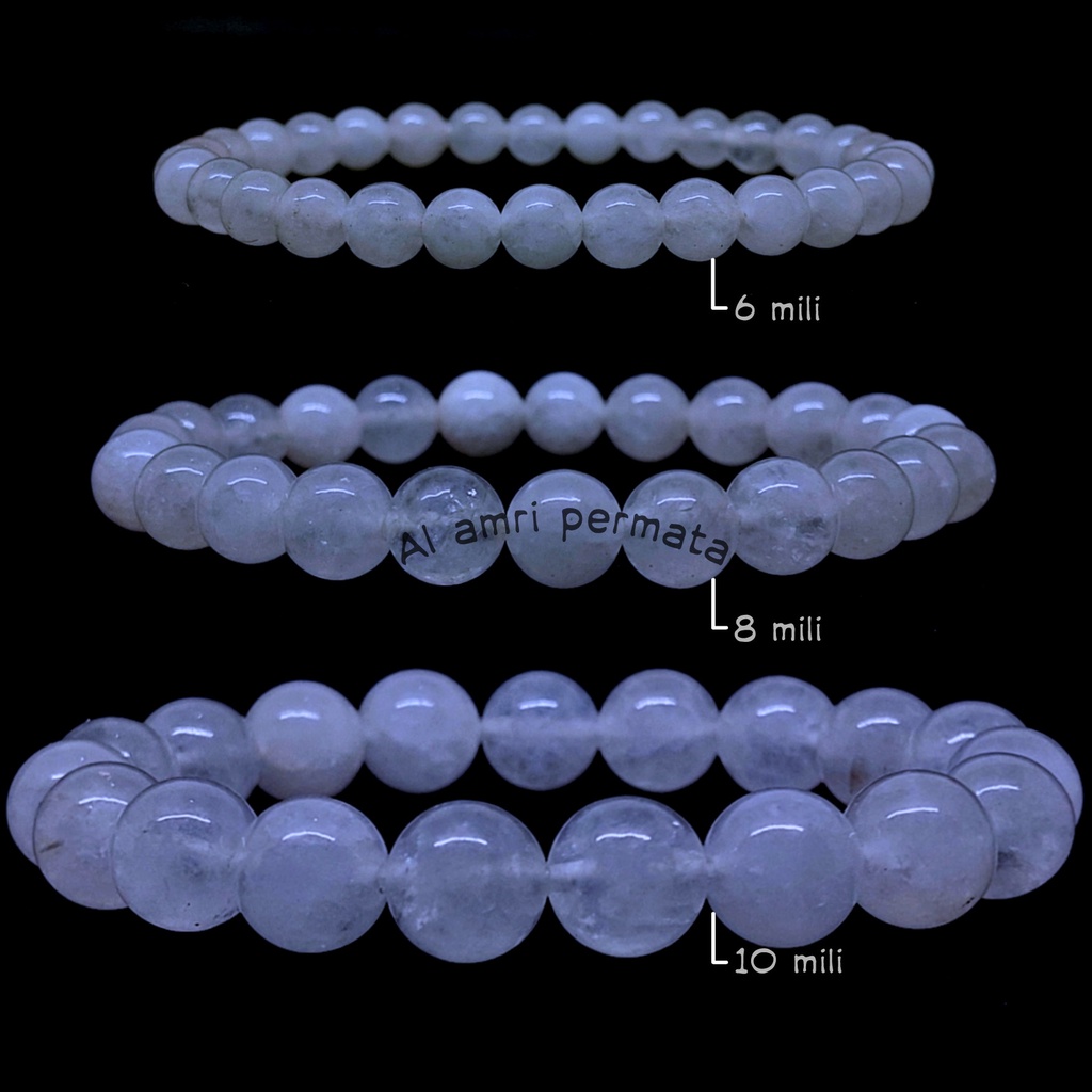 Gelang Batu Giok Putih Asli / Natural Bracelet Jade / Gelang pria / Gelang wanita / Batu Giok Putih 