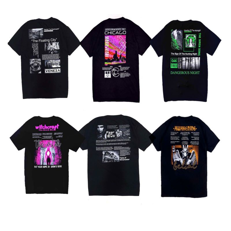 Kaos Distro Pria Murah Tshirt Metal Satanic