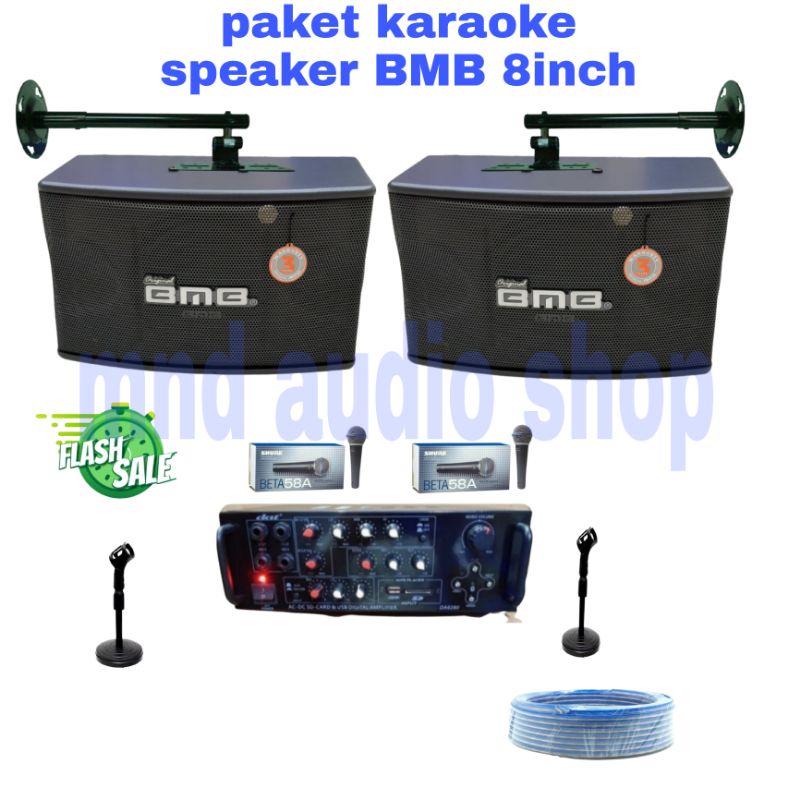 paket sound system karaoke bmb super murah 8inch
