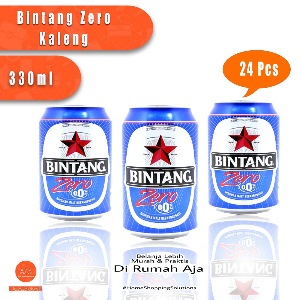 

Bintang Zero 330ml Isi 24 Pcs / Bintang Zero Kaleng 330ml 1 dus isi 24 kaleng