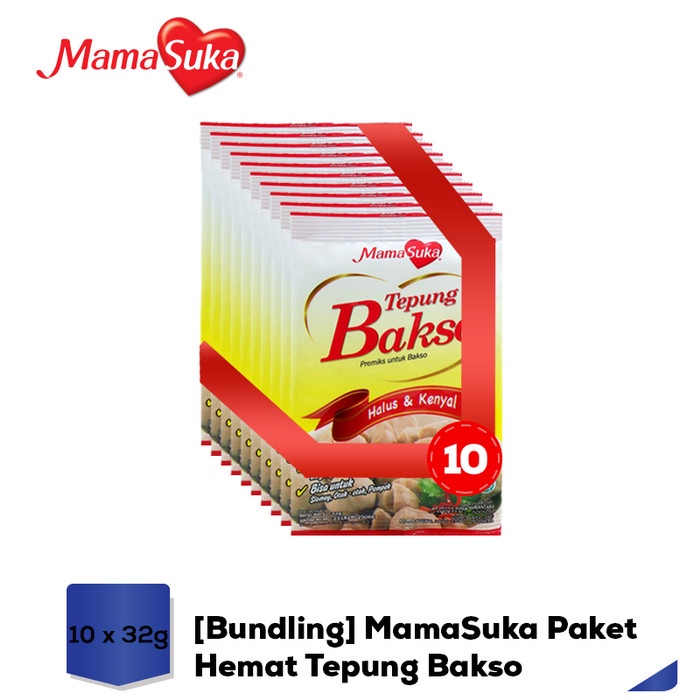 

NEW [Bundling] MamaSuka Paket Hemat Tepung Bakso 32 gr - 10 pcs