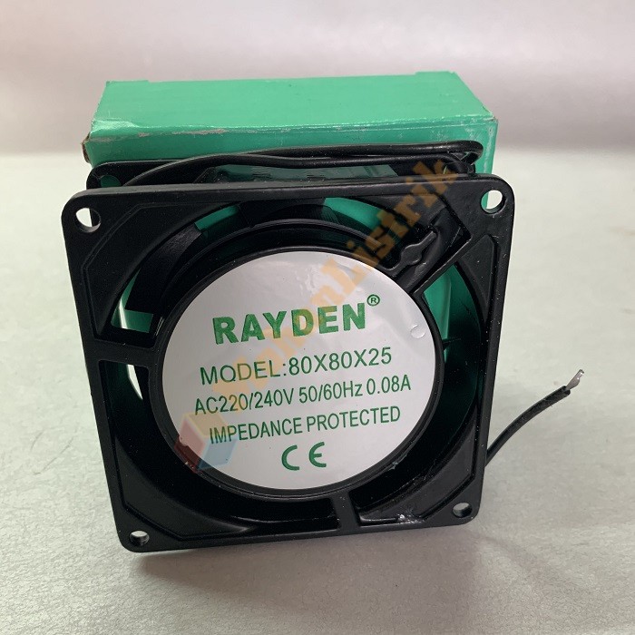 Rayden Kipas AC 8 x 8 x 2.5 cm Cooling Fan 220V