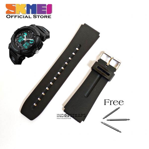 Strap tali jam tangan Skmei 1270 SKMEI 1270 Hitam skmei bagus