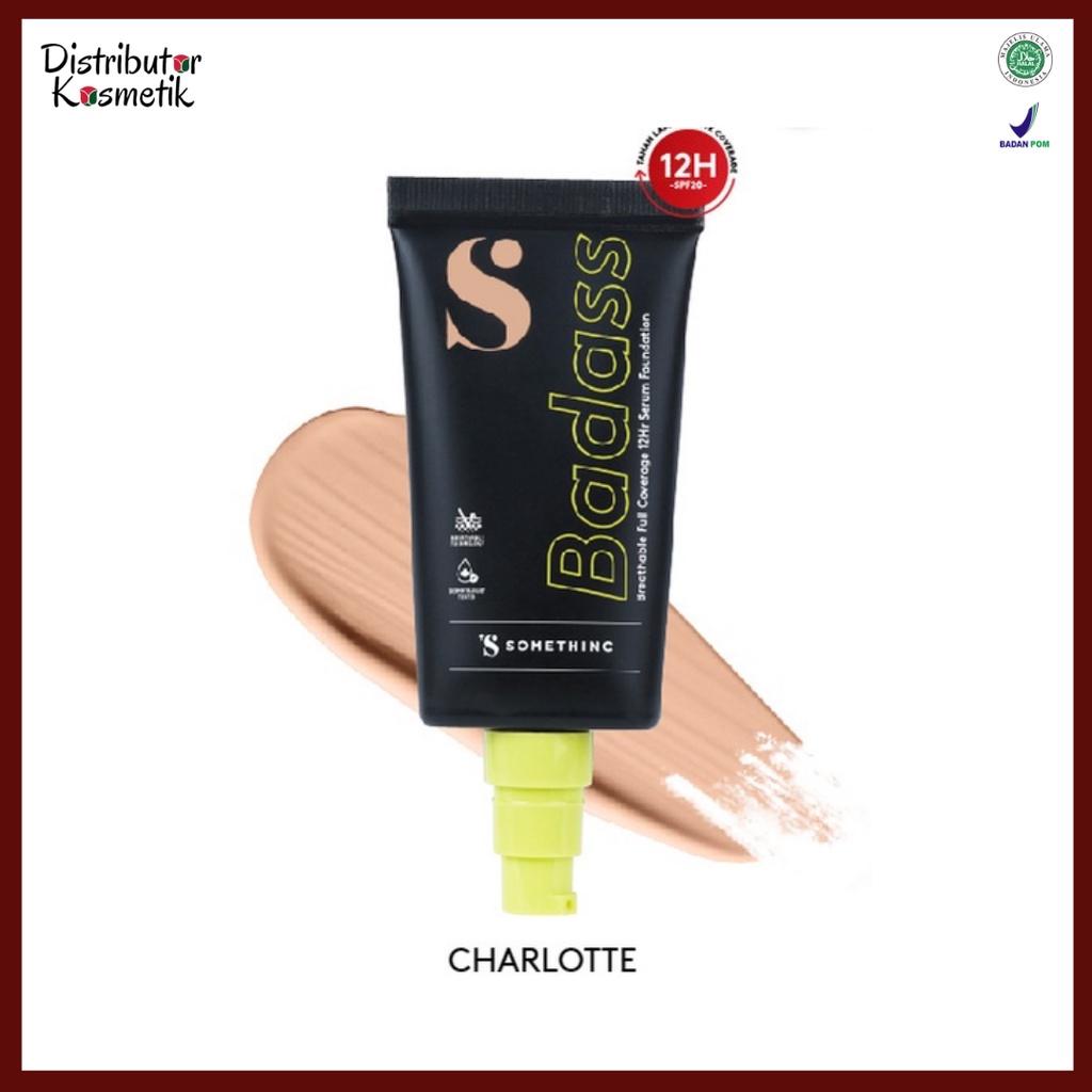 [ FREE GIFT ] SOMETHINC BADASS Breathable Full Coverage 12HR Serum Foundation - Tahan Hingga 12 Jam