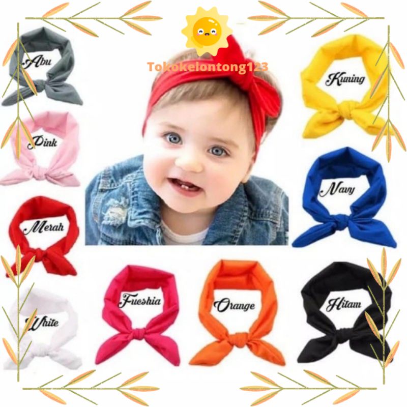 Bando pita bayi 0-3 tahun/ Bando simple bayi/bando murah bayi