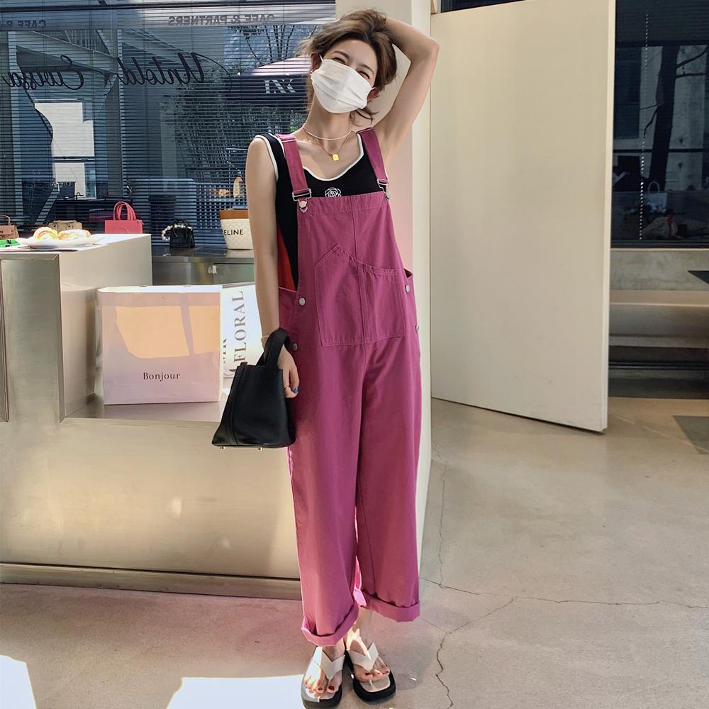 Overall overall wanita musim panas 2022 desain baru rasa niche fashion celana kasual kecil jumpsuits