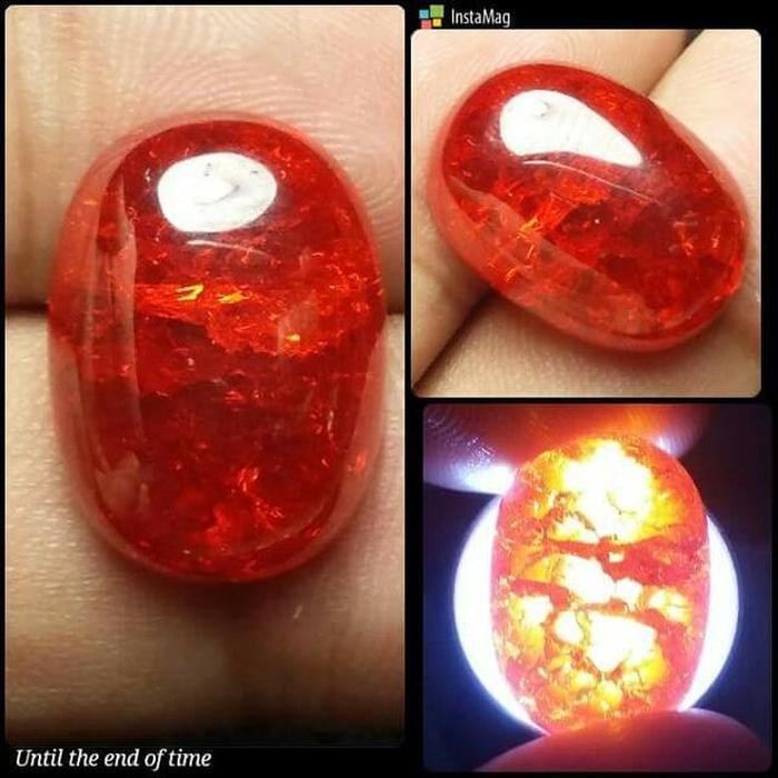 BATU AKIK PECAH SERIBU MERAH CRYSTAL