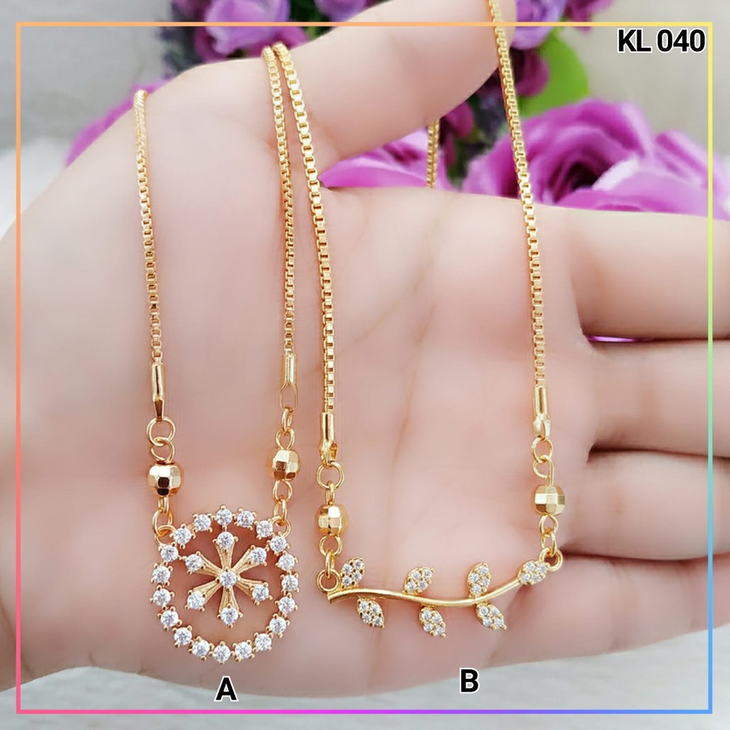 Kalung xuping kalung dewasa koye permata lapis emas gold KL 040