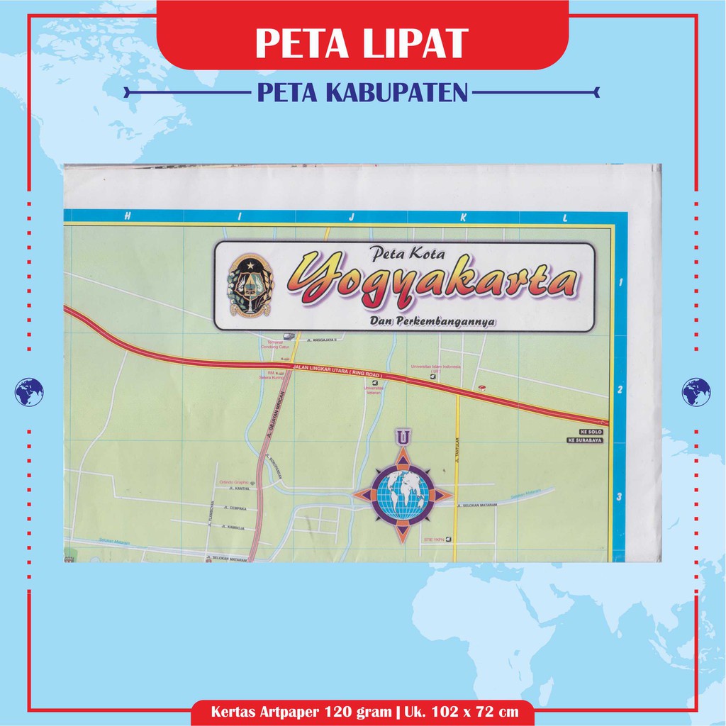 

Peta Kabupaten : Sleman / Bantul / Gunungkidul / Kulon Progo / Kodya Yogyakarta - PAX