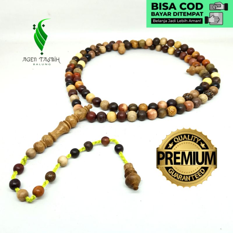 Tasbih Kombinasi 23 Kayu Langka Bertuah Nusantara Size 8mm Limited EDITION!!!