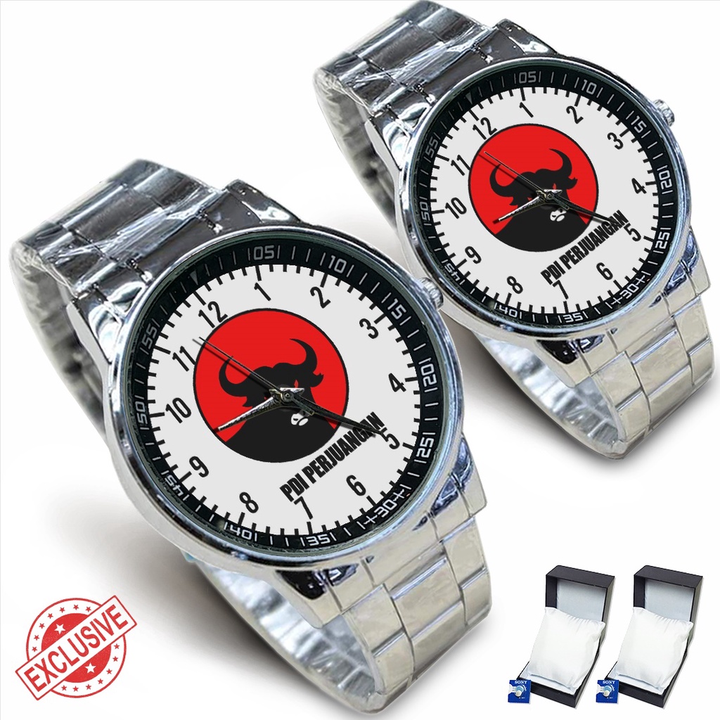 Jam Tangan Rantai Couple PDI PERJUANGAN - 03 (Nice)