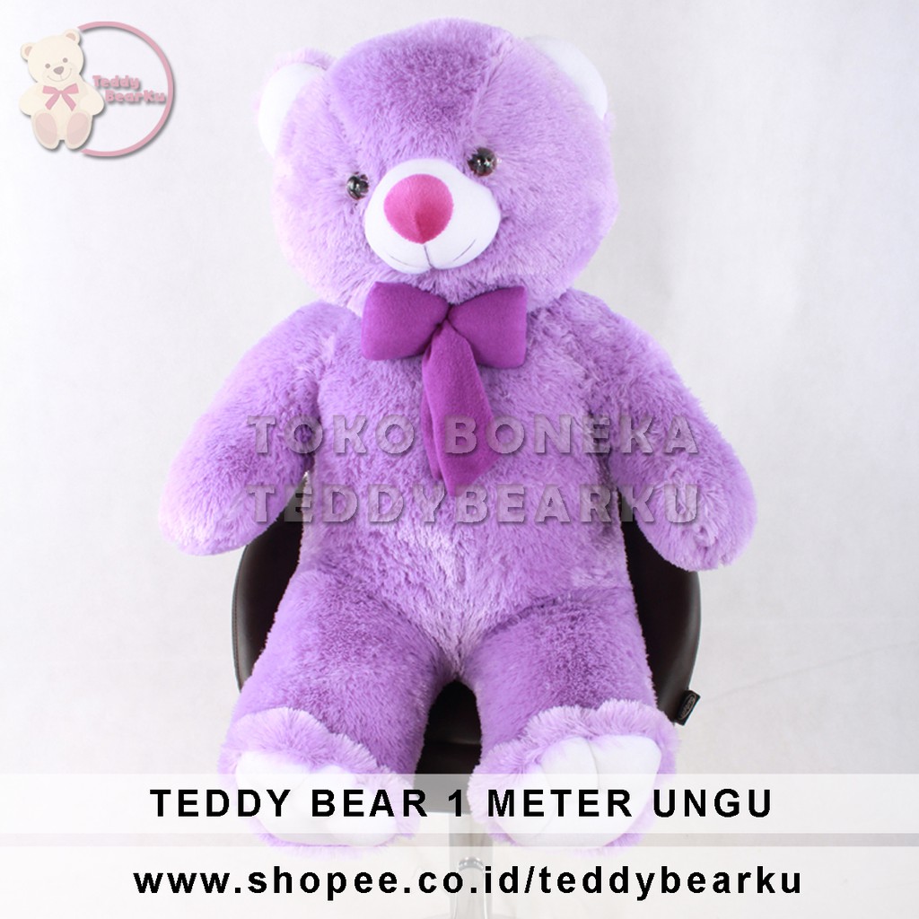 BONEKA TEDDY BEAR JUMBO UKURAN 1 METER KHAS BANDUNG