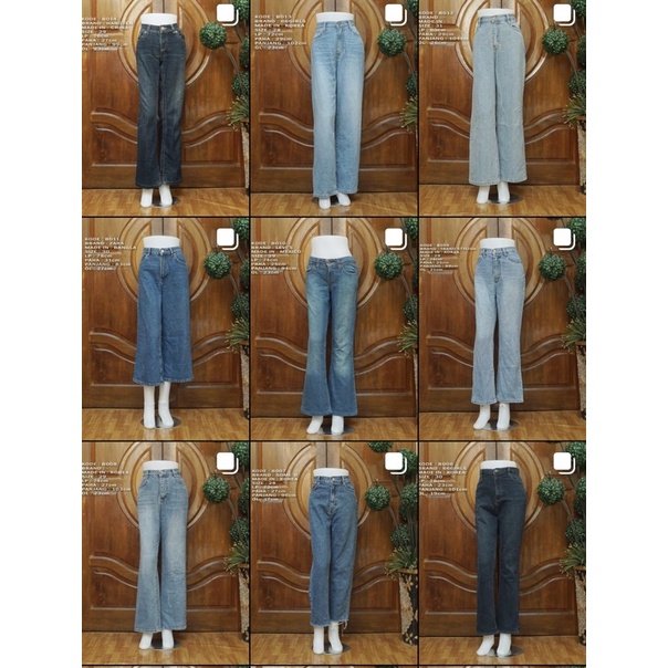 CELANA JEANS CEWEK SECOND BRANDED LAPAK 1