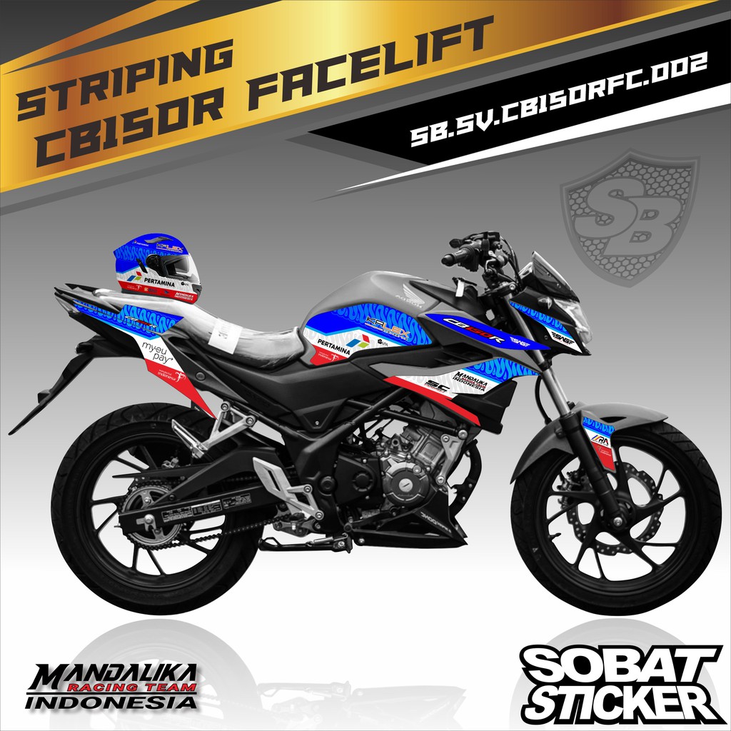 STRIPING CB150R FACELIFT  - STRIPING STICKER LIST VARIASI HONDA CB150R FACELIFT 002