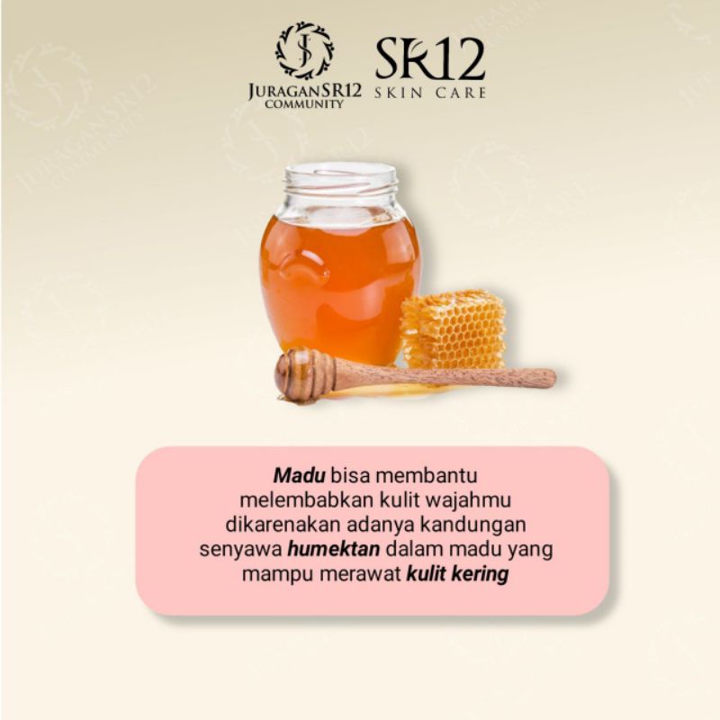 SR12 FACIAL WASH HONEY / SABUN MADU CAIR / SABUN KULIT KERING