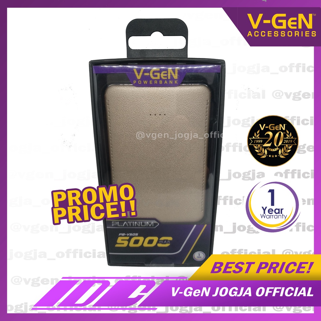 Powerbank V-GeN Platinum V505 5000 mAh