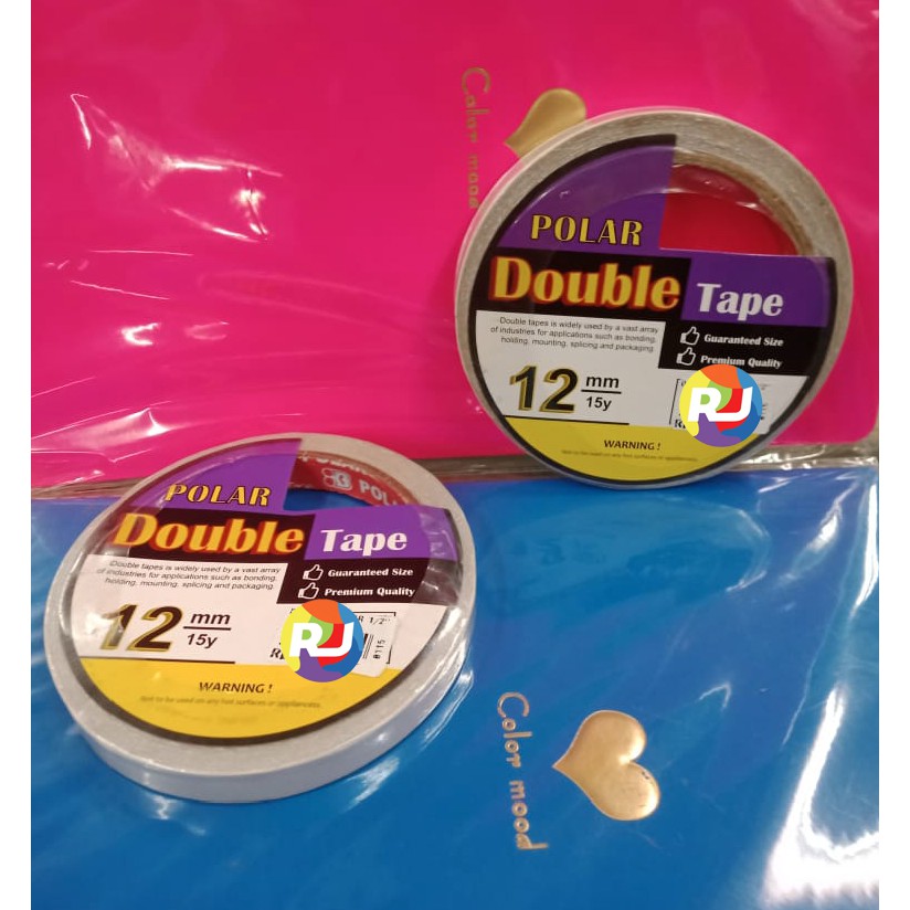 

Isolasi Bolak Balik Double Tape POLAR - 12mm x 15y