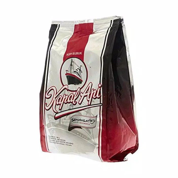 bubuk kopi  kopi kapal api silver spesial   bubuk kopi kapal api   380gram  kopi bubuk 