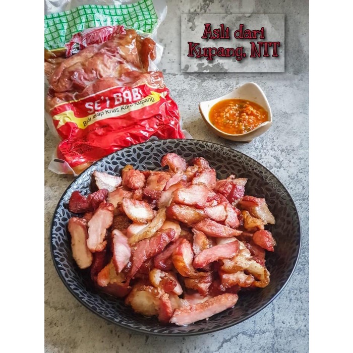 

Makanan Beku | Sei Babi Asap Khas Kupang Ntt 500 Gr/ Se'I Babi Asap Ntt