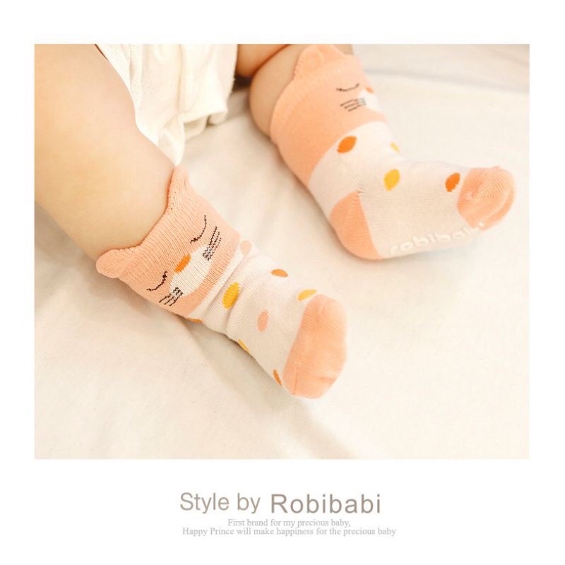 Kaos Kaki Bayi import Premium Korea Lucu Dengan Anti Slip Unik Motif Animal