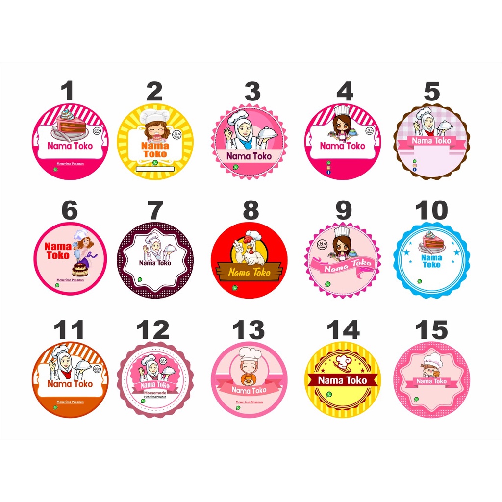 

STICKER CUSTOM LABEL/MEREK MAKANAN BISA PAKE NAMA PRODUK SEDIRI