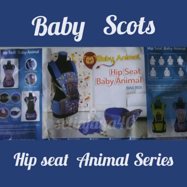 jLmd BAG1101 GENEONGAN HIPSEAT BABY ANIMAL