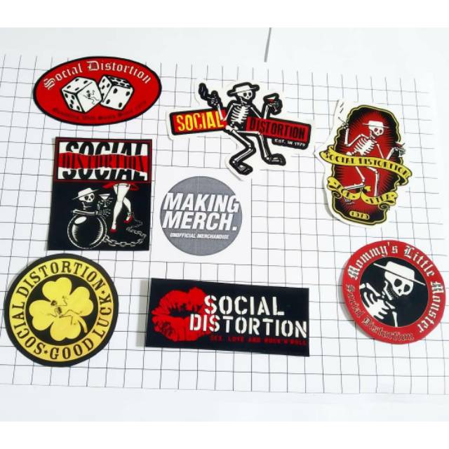 

Sticker Band Social Distortion